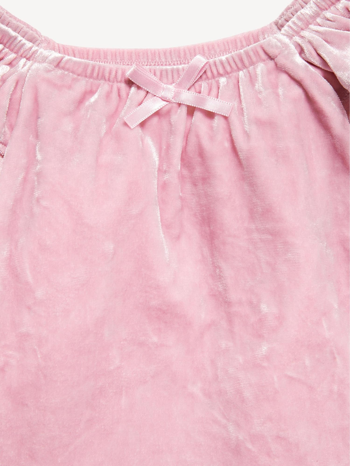 Ruffled Velvet Peplum Top for Toddler Girls