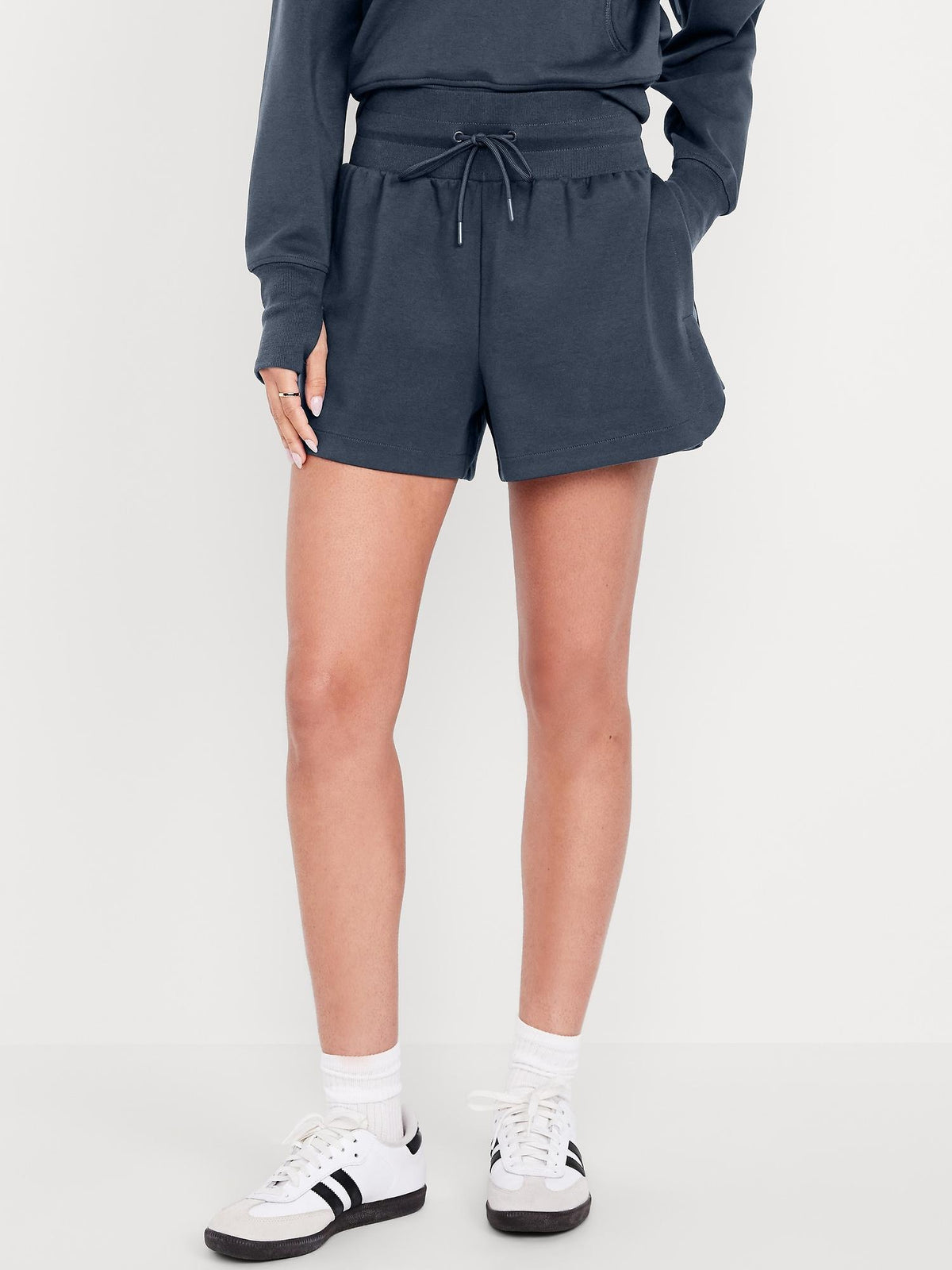Extra High-Waisted Dynamic Fleece Sweat Shorts