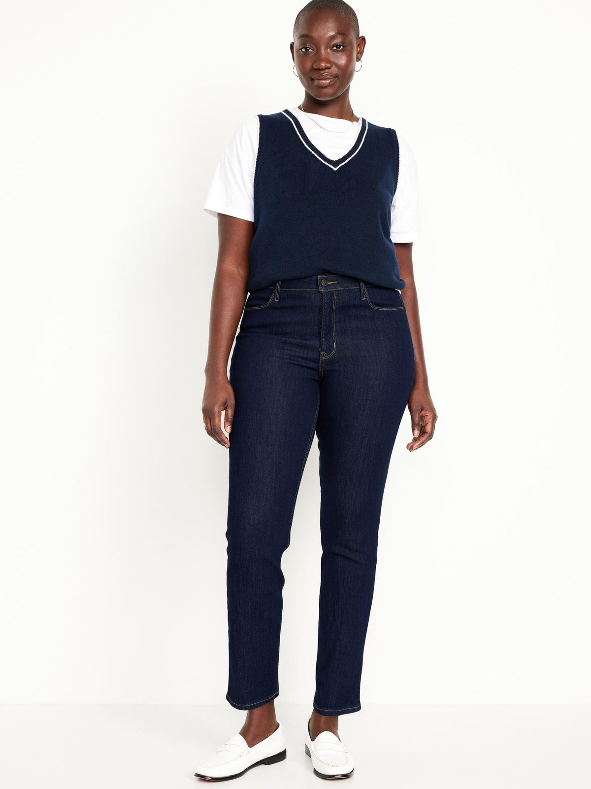 High-Waisted Wow Straight Jeans for Women