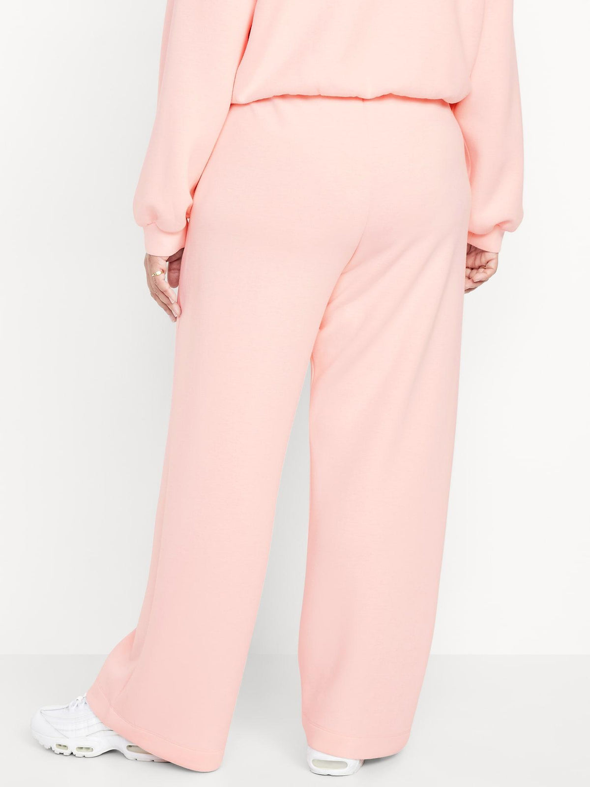 High-Waisted Bounce Fleece Wide-Leg Sweatpants