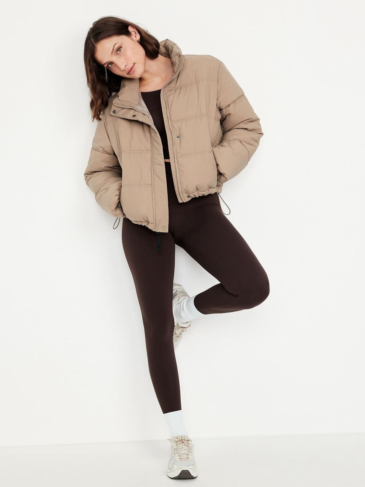 Water-Resistant Nylon Puffer Jacket