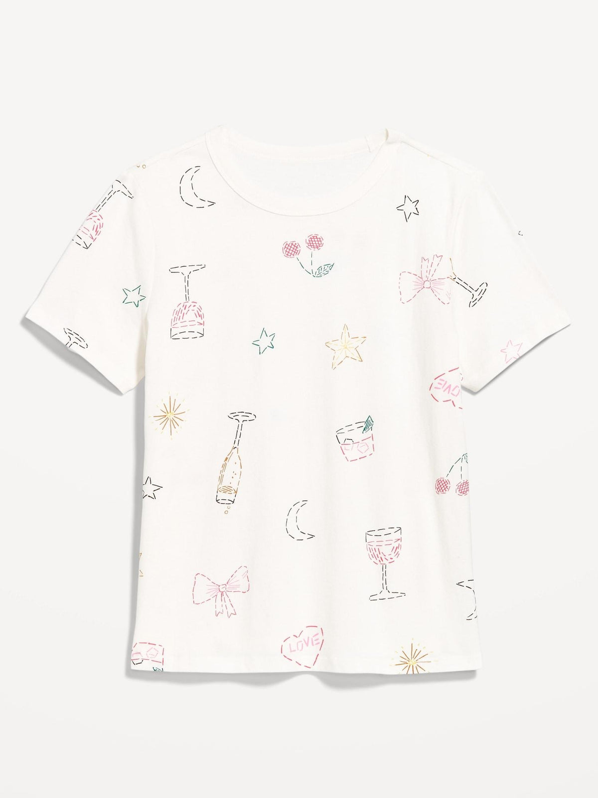 EveryWear Crew-Neck Printed T-Shirt