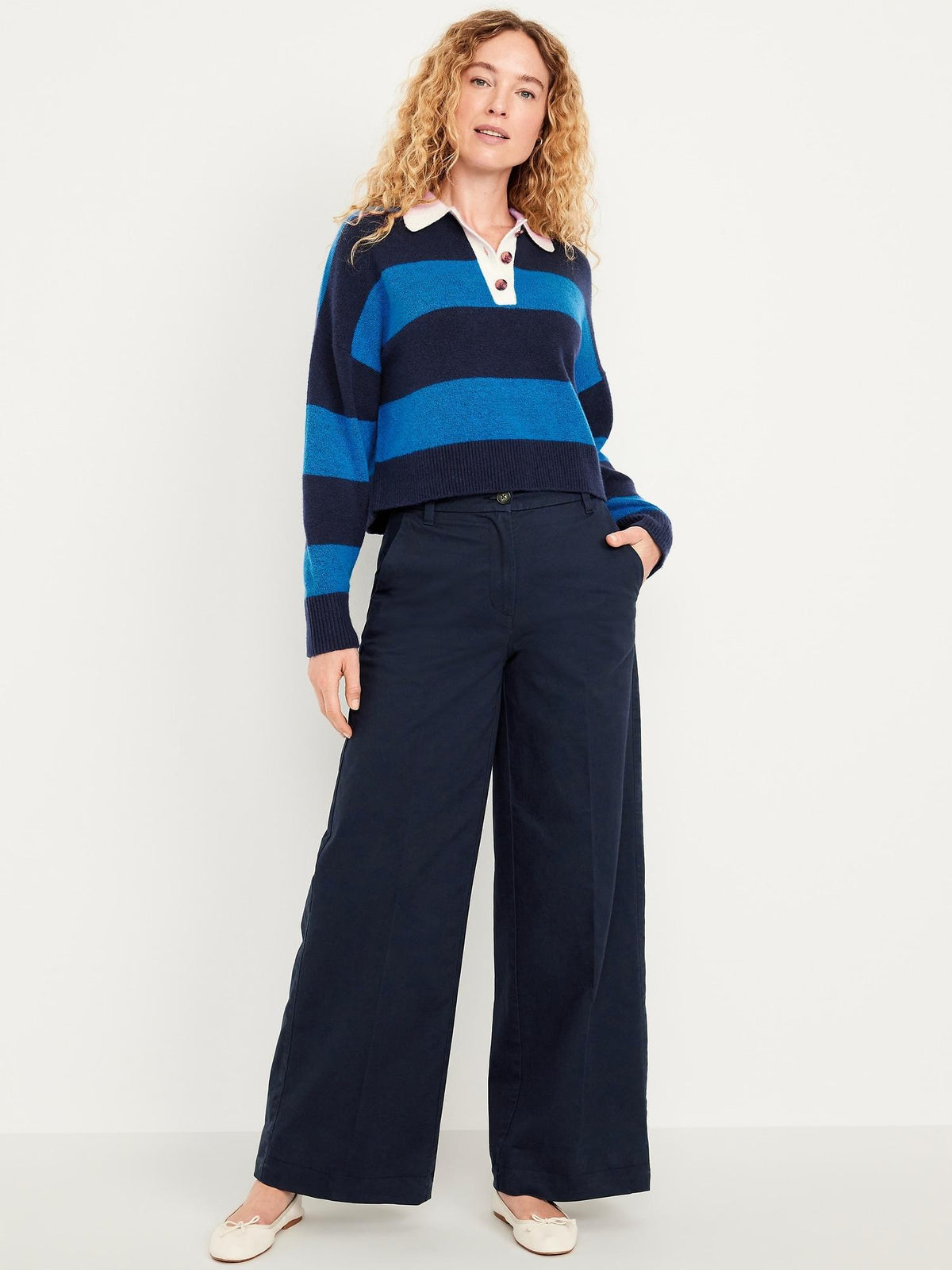 Extra High-Waisted Super Wide-Leg Chino Pants