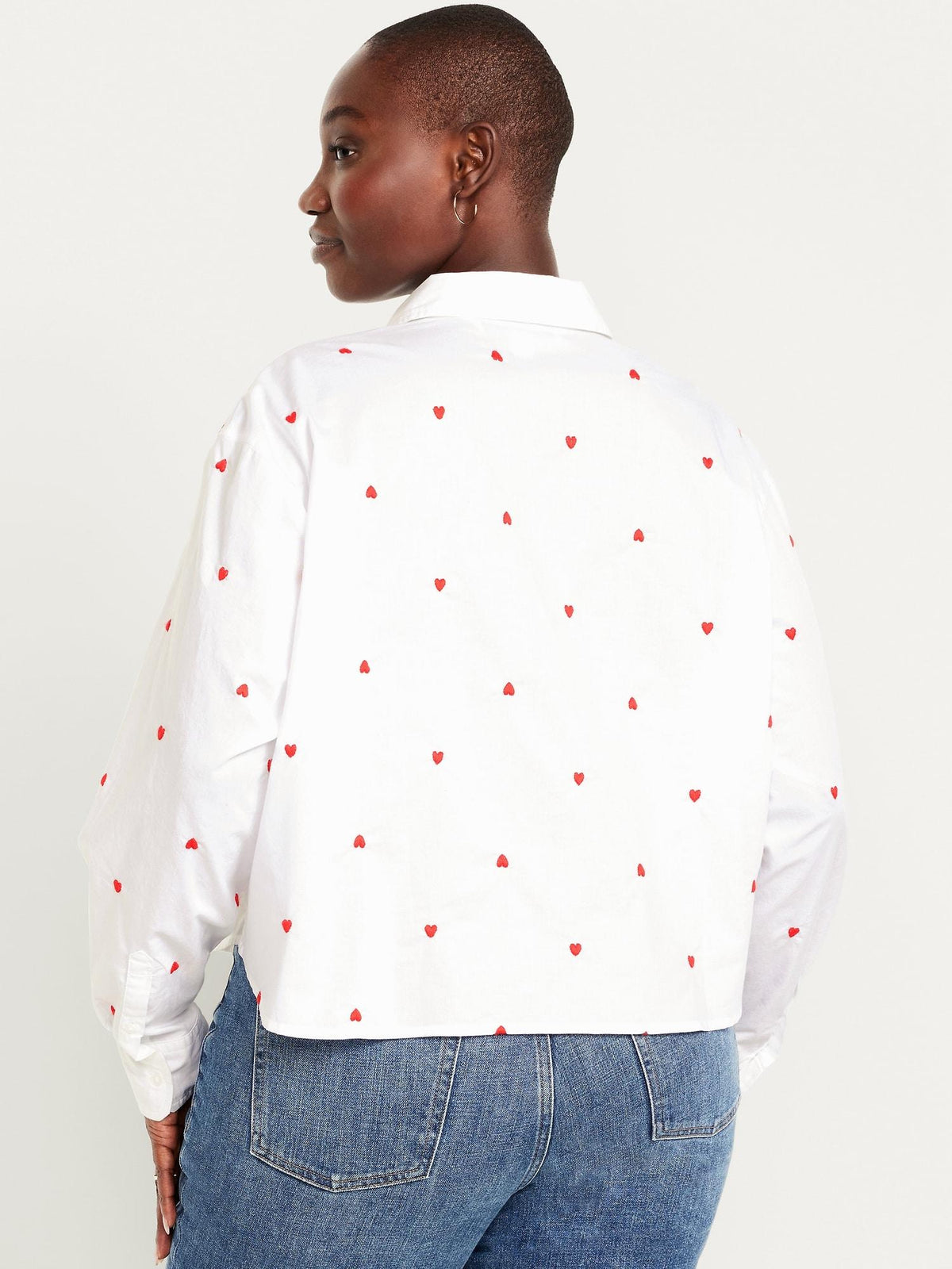 Cropped Button-Down Shirt