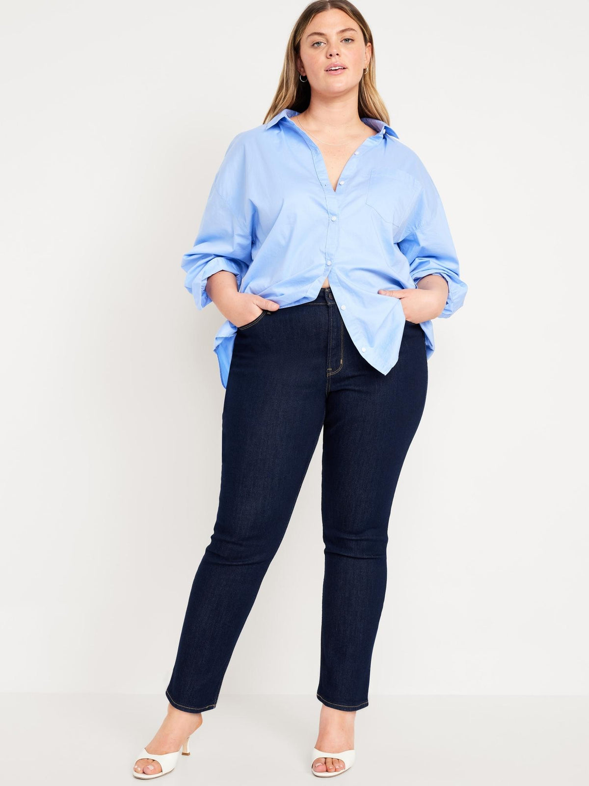 High-Waisted Wow Straight Jeans for Women