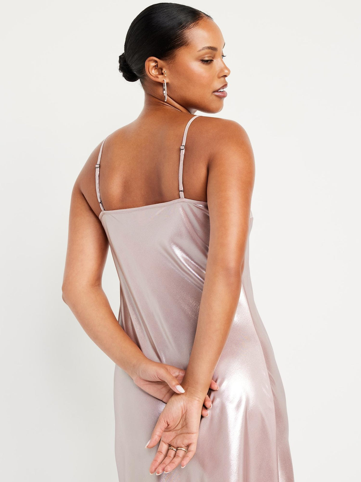 Shine Satin Maxi Dress