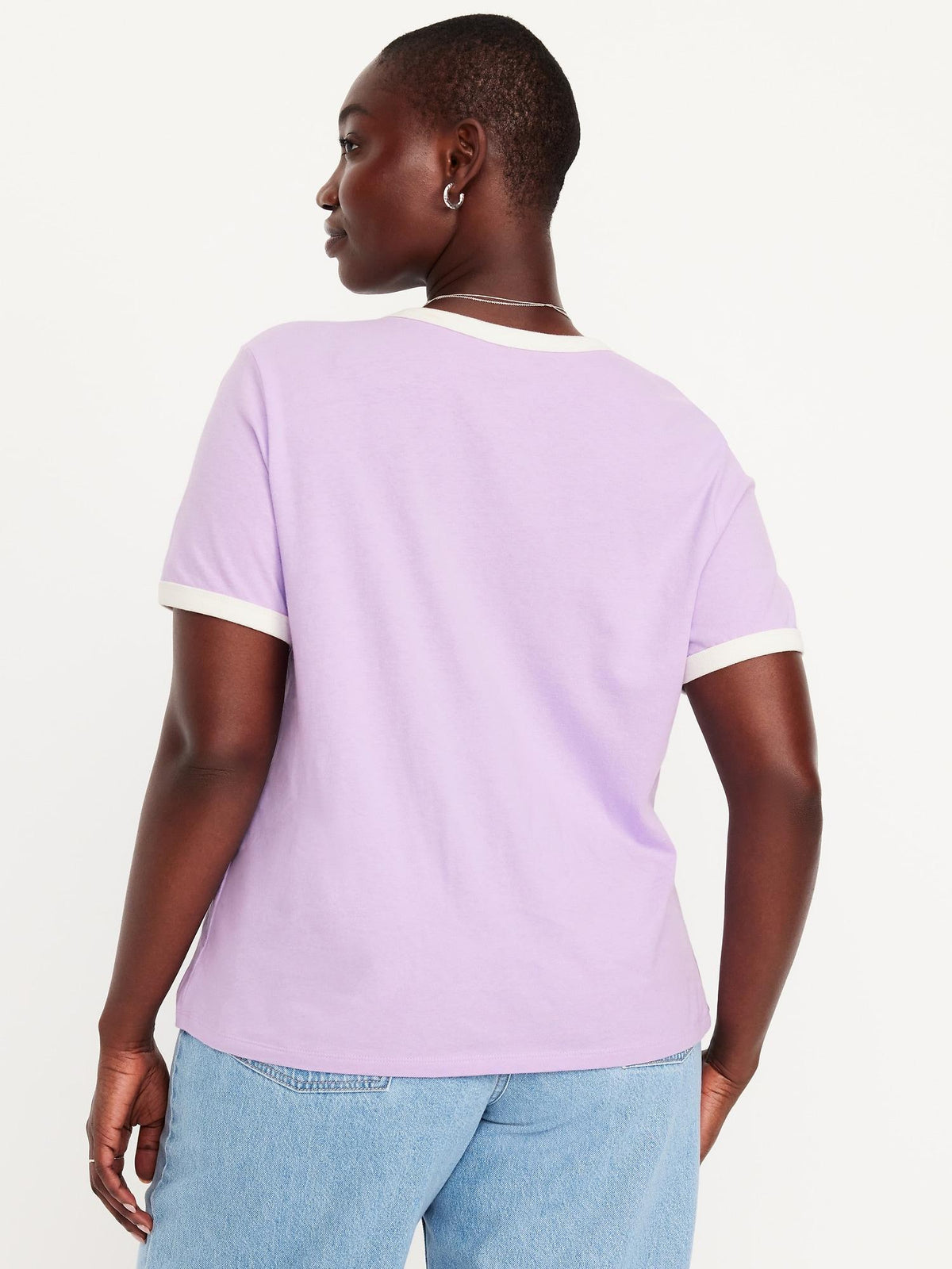 EveryWear Logo-Graphic Ringer T-Shirt