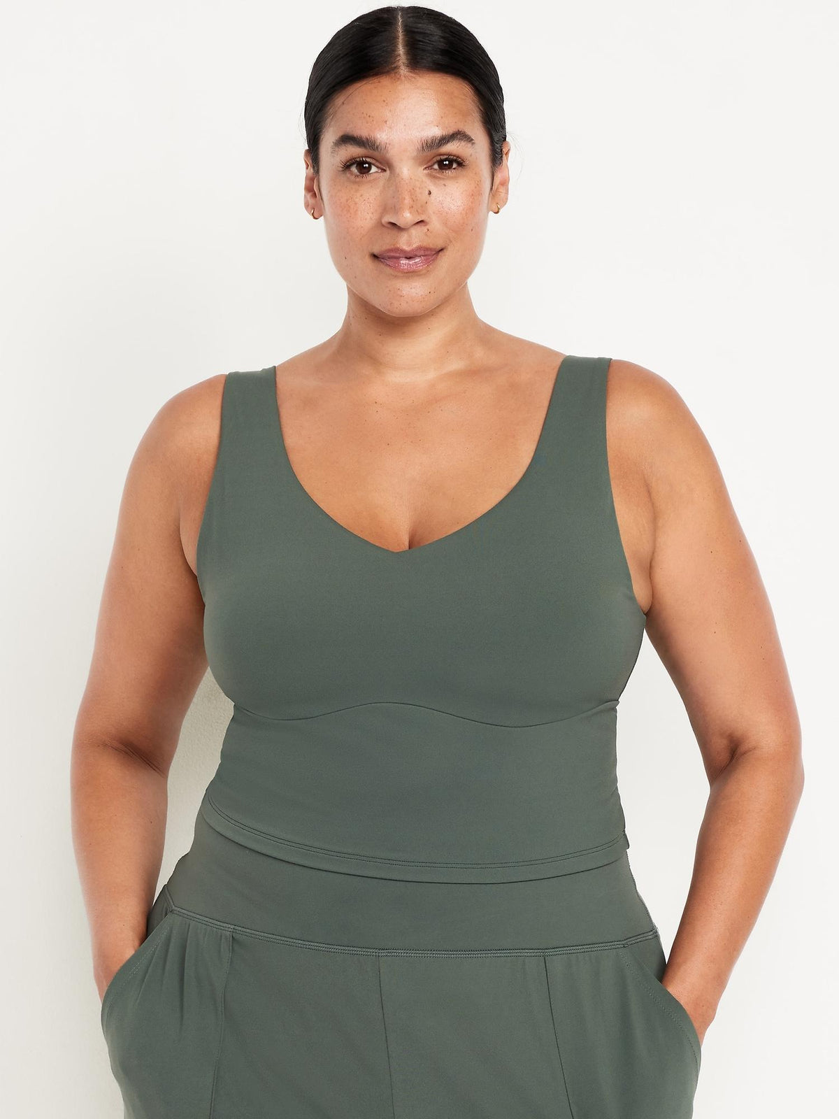 StudioSmooth Seamed Longline Top