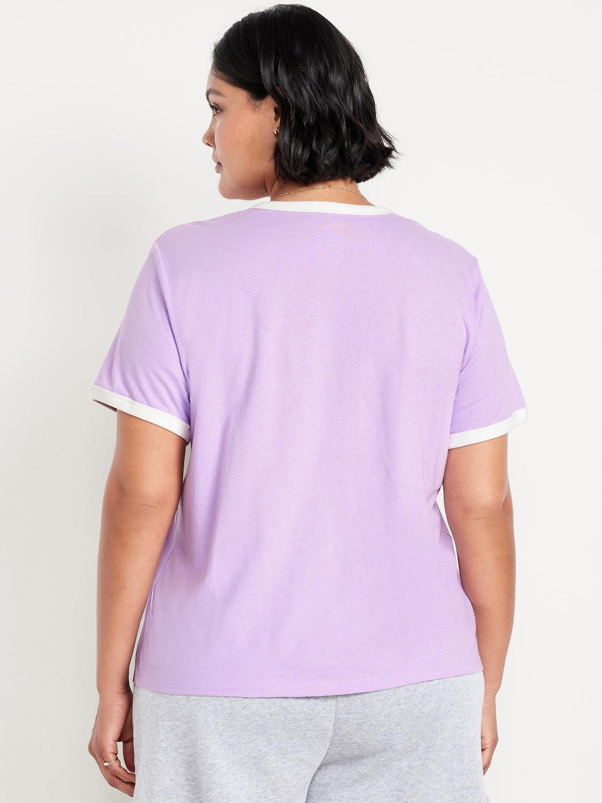 EveryWear Logo-Graphic Ringer T-Shirt