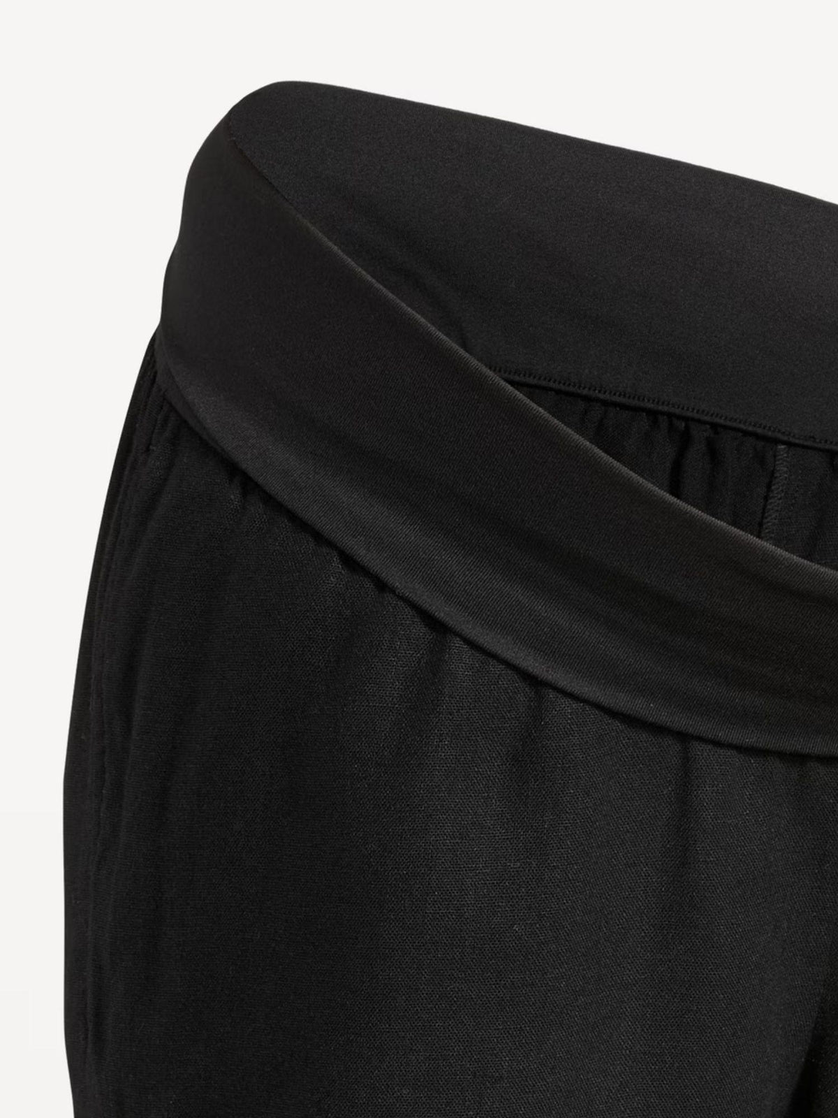Maternity Linen-Blend Pull-On Shorts -- 3.5-inch inseam