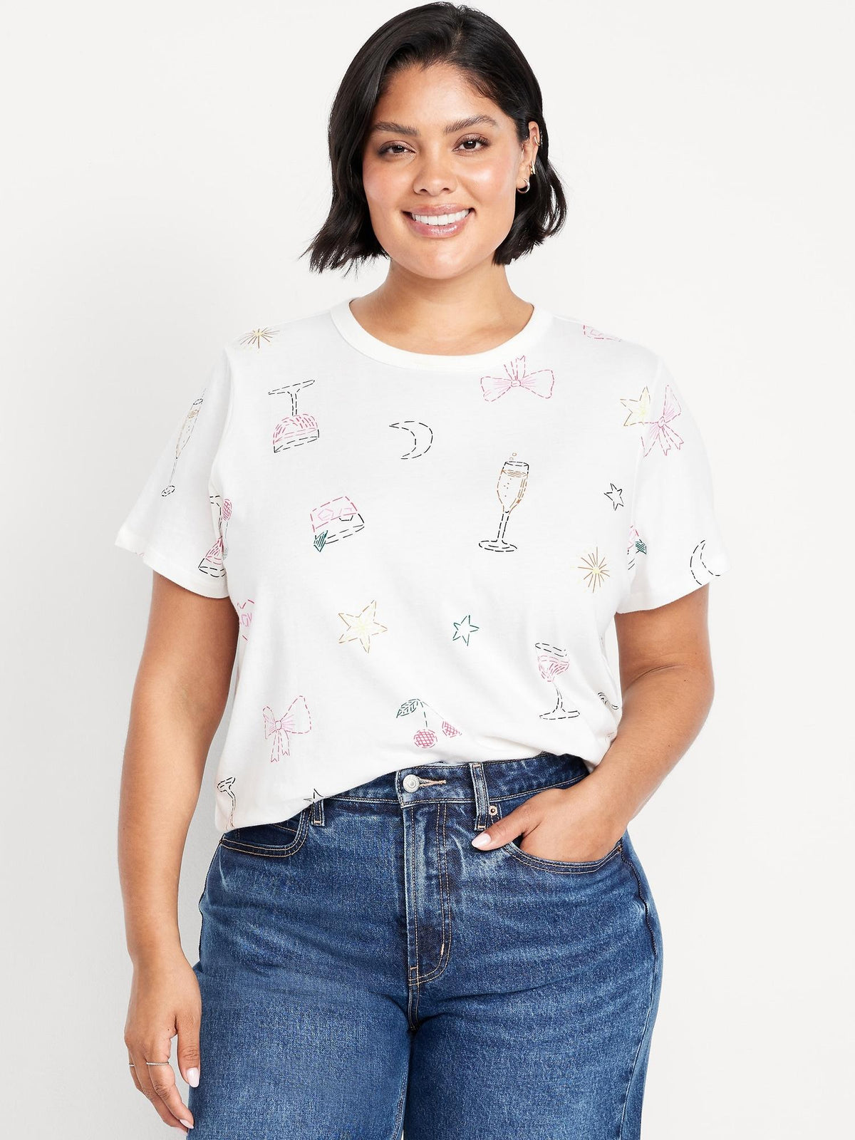 EveryWear Crew-Neck Printed T-Shirt