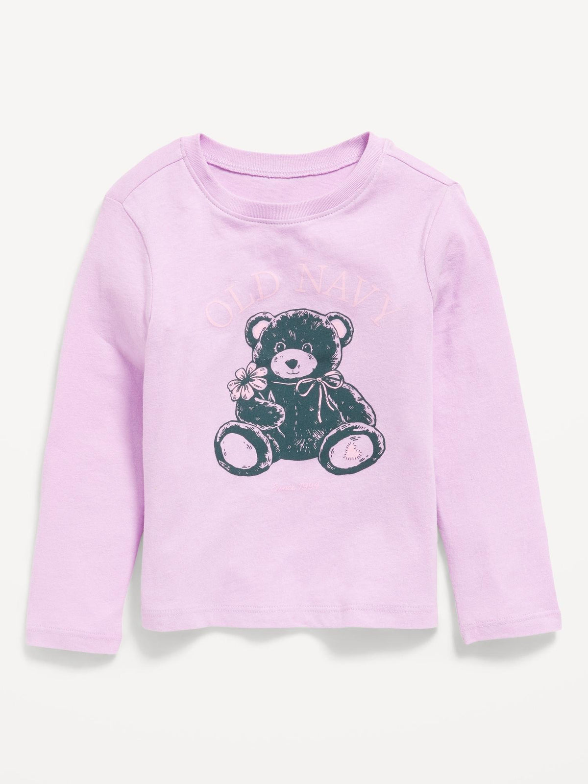 Long-Sleeve Logo-Graphic T-Shirt for Toddler Girls