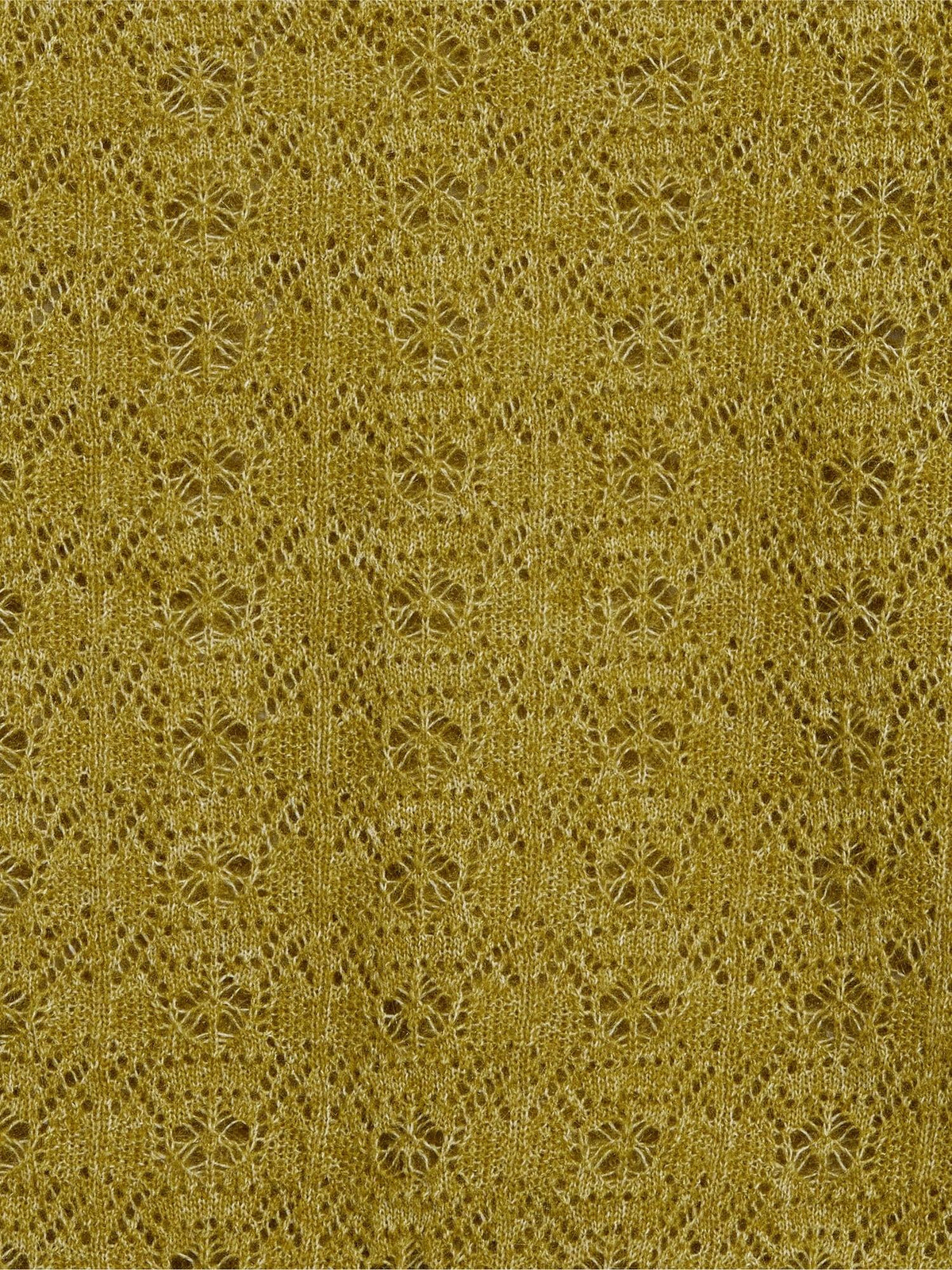 Puff-Sleeve Tie-Neck Pointelle Sweater