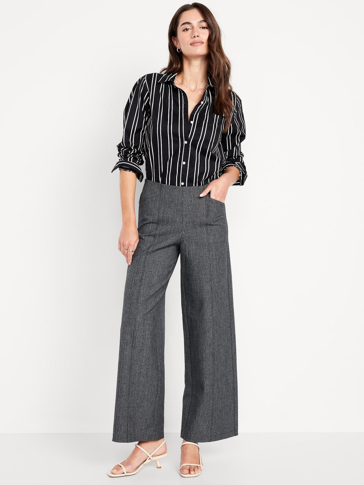 High-Waisted Pull-On Pixie Wide-Leg Pants Old Navy Philippines