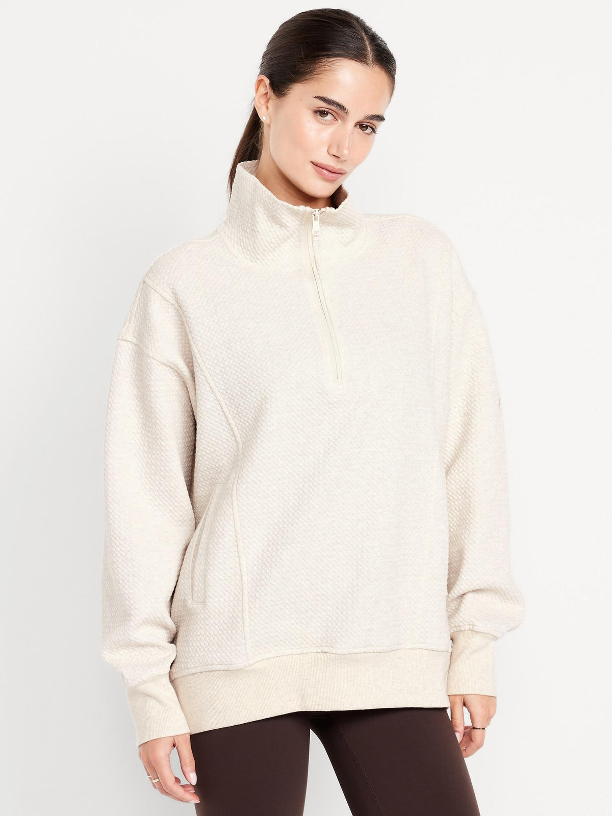 Dynamic Fleece Oversized Tunic Sweatshirt