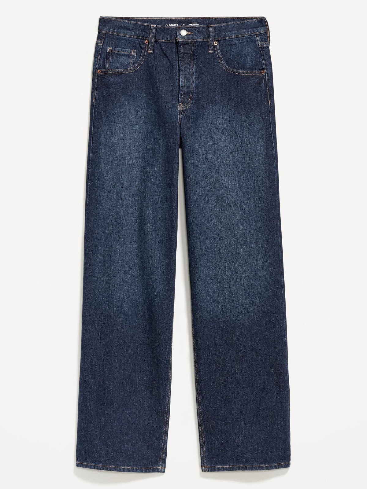 Mid-Rise Slouchy Wide-Leg Jeans