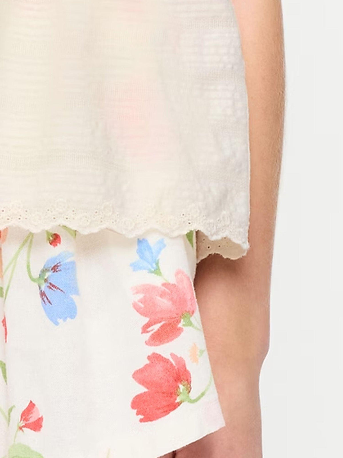 Flutter-Sleeve Textured Top for Girls