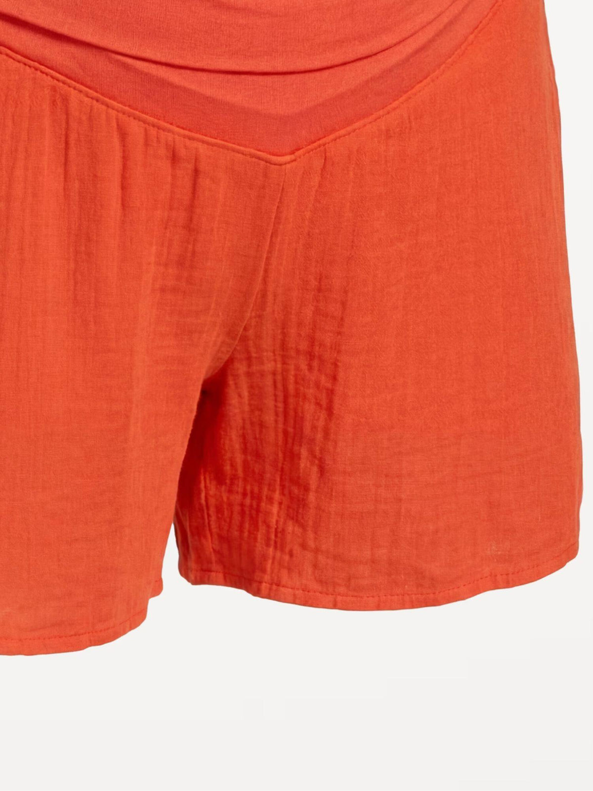 Maternity Foldover-Waist Relaxed Pull-On Short