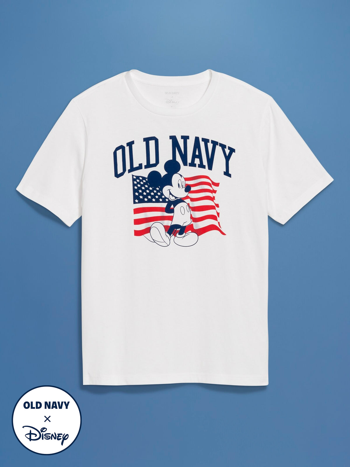 Old Navy x Disney© Mickey Mouse Logo Flag Graphic T-Shirt