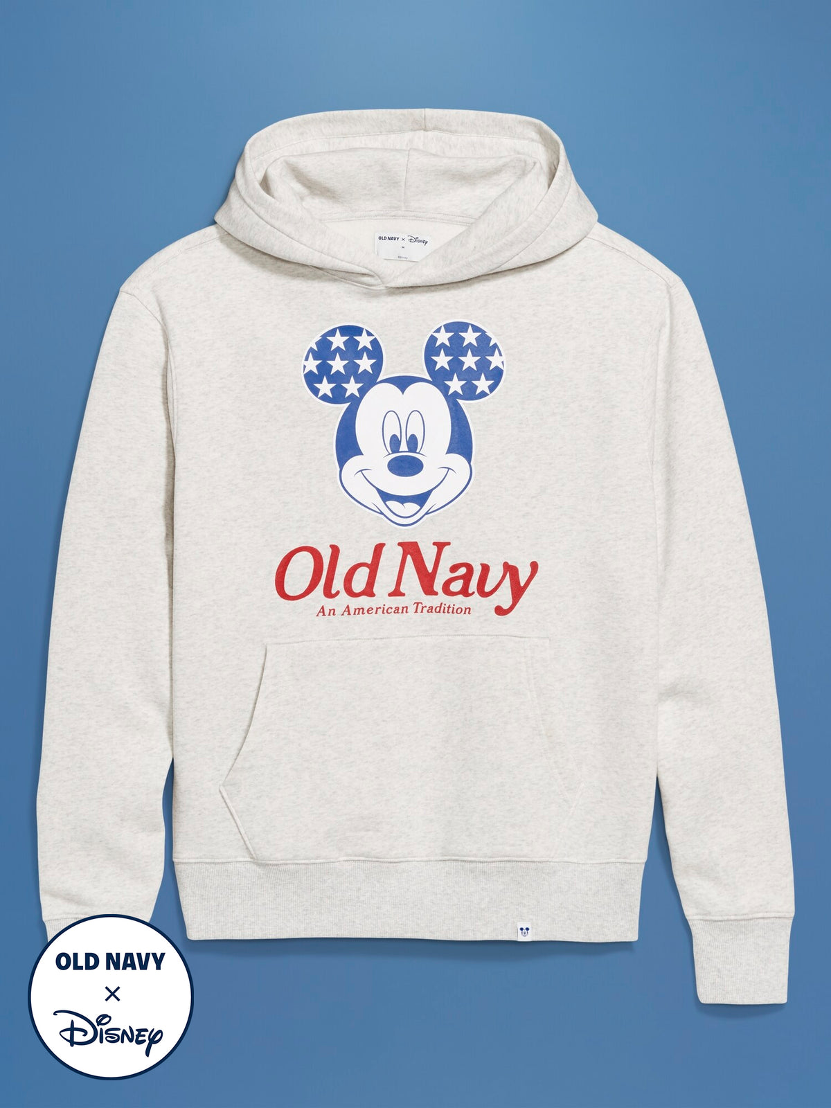Old Navy x Disney© Mickey Mouse Oversized Flag Graphic Hoodie