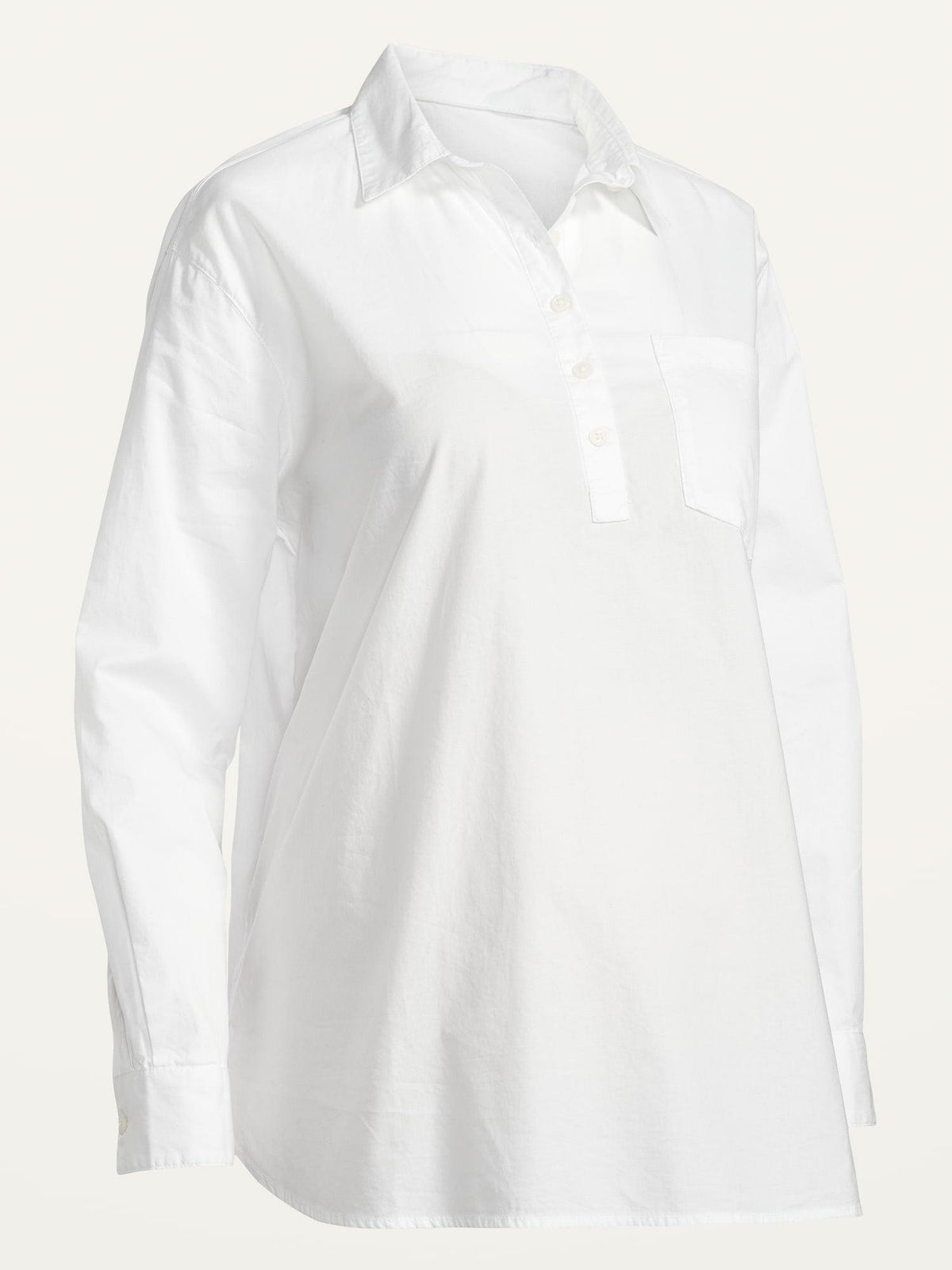 Maternity Boyfriend Popover Shirt