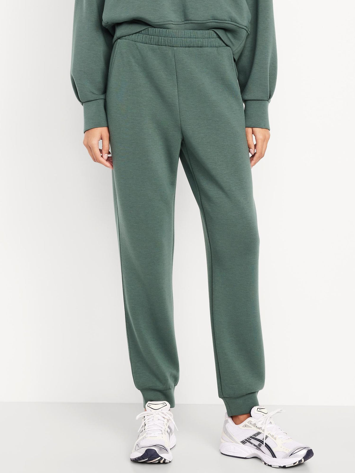 High-Waisted Bounce Fleece Jogger Sweatpants