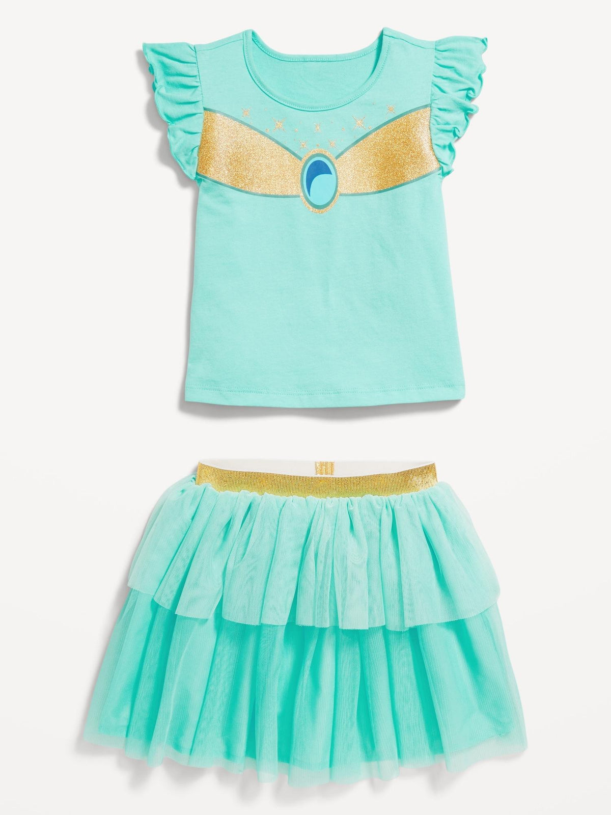 Disney Princess T-Shirt and Tutu Skirt Set for Toddler Girls