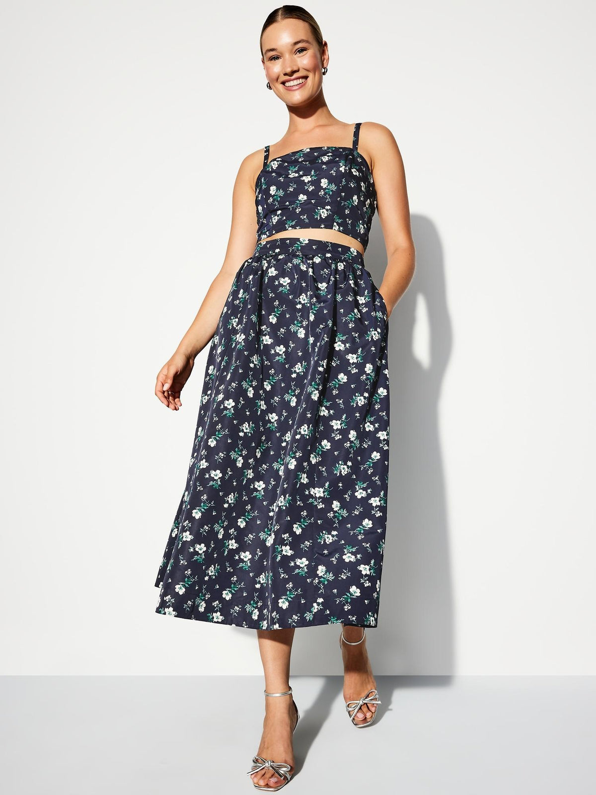 The Occasion by Old Navy Taffeta Cropped Tank Top