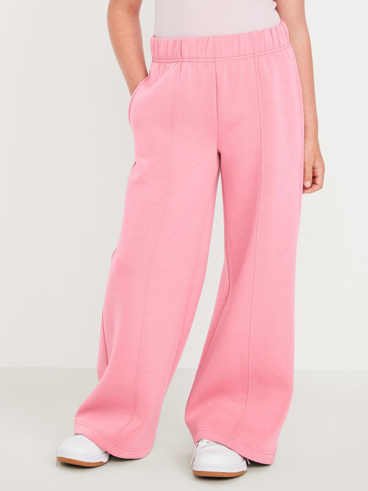 High-Waisted Bounce Fleece Wide-Leg Sweatpants for Girls