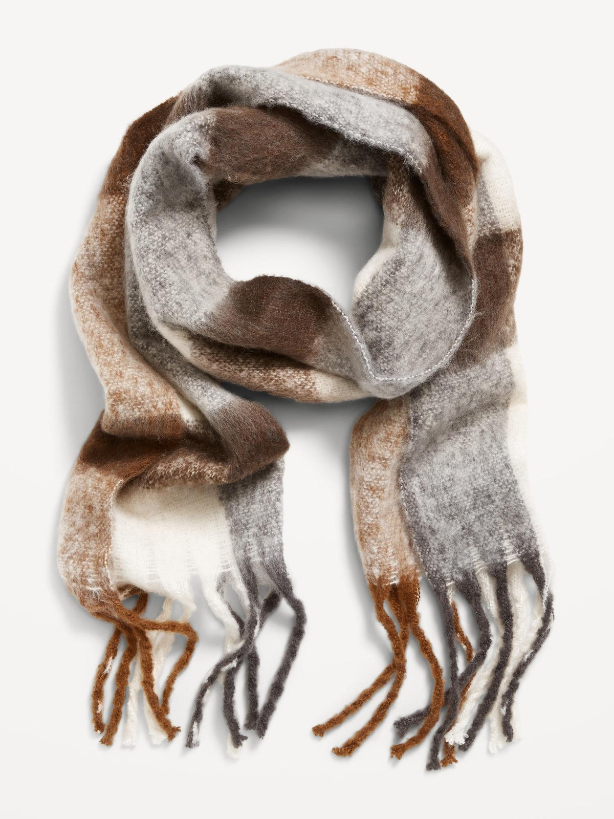 Brushed Fringed Scarf