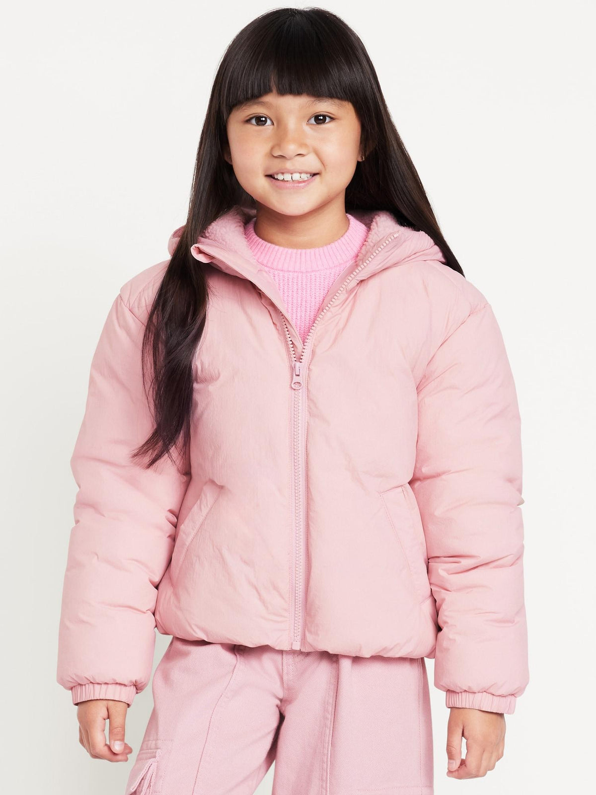 Water-Resistant Puffer Jacket for Girls