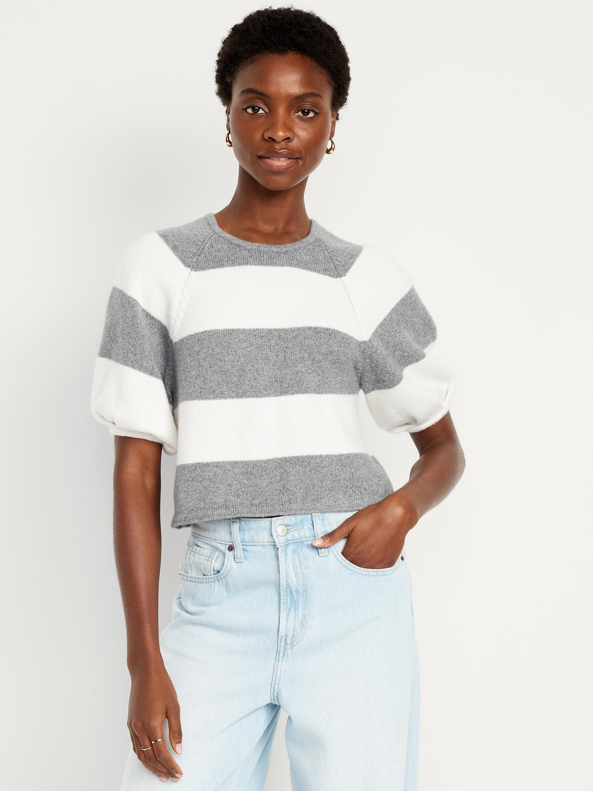 SoSoft Puff-Sleeve Sweater