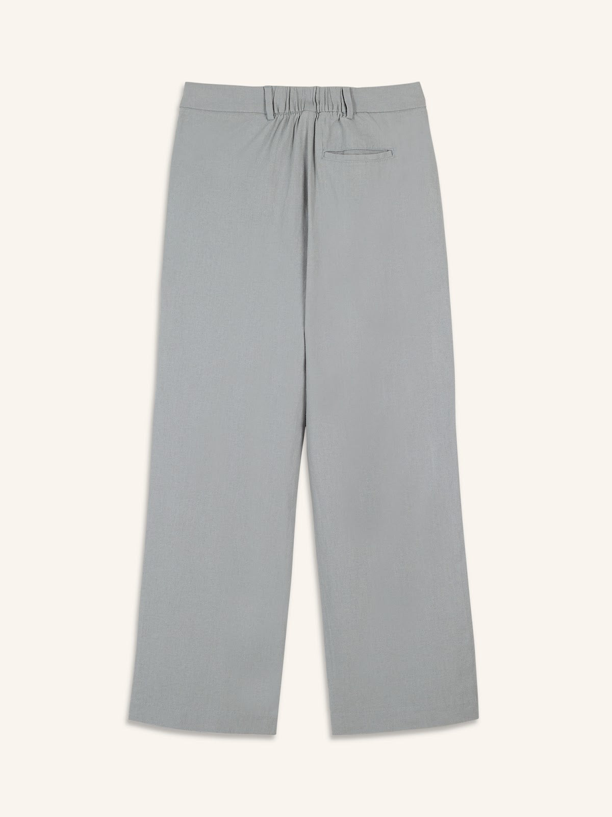 Extra High-Waisted Linen-Blend Wide-Leg Trouser Pants