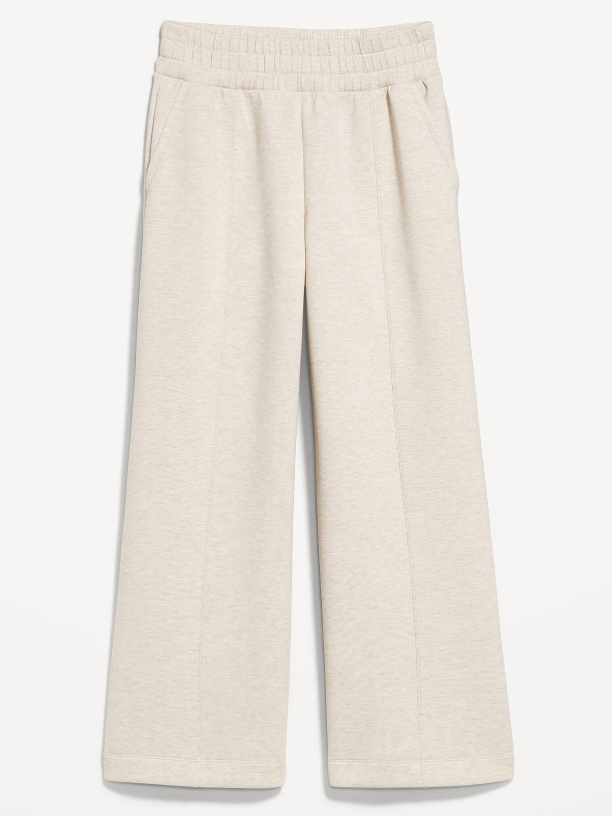 High-Waisted Bounce Fleece Wide-Leg Sweatpants