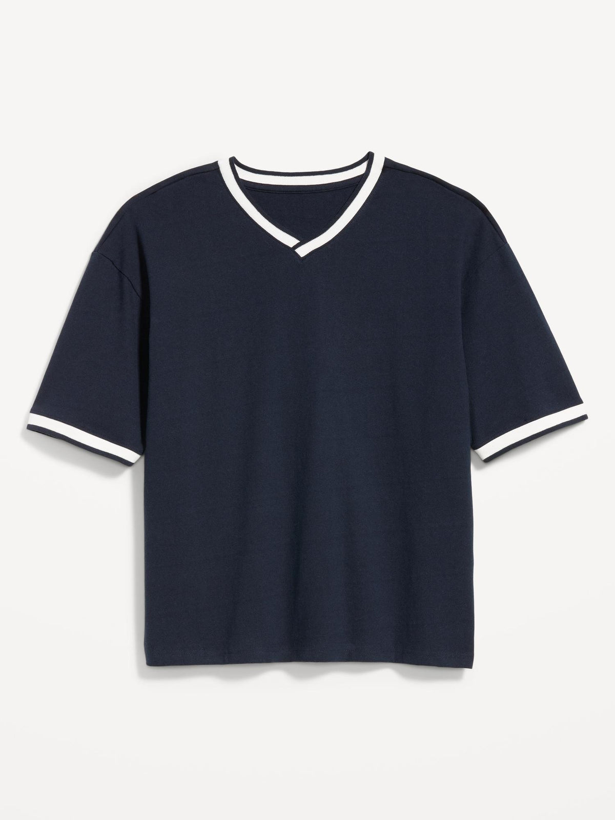 Heavyweight Cropped V-Neck T-Shirt