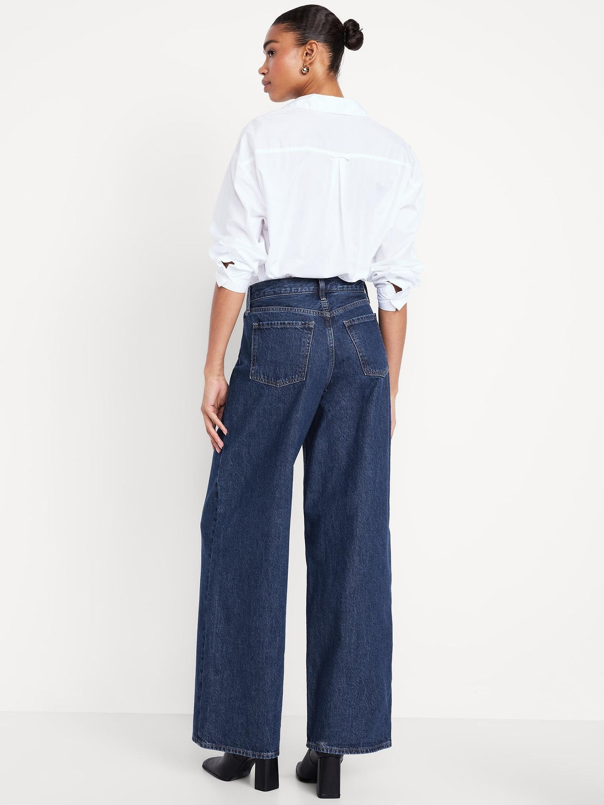 Mid-Rise Wow Baggy Wide-Leg Jeans