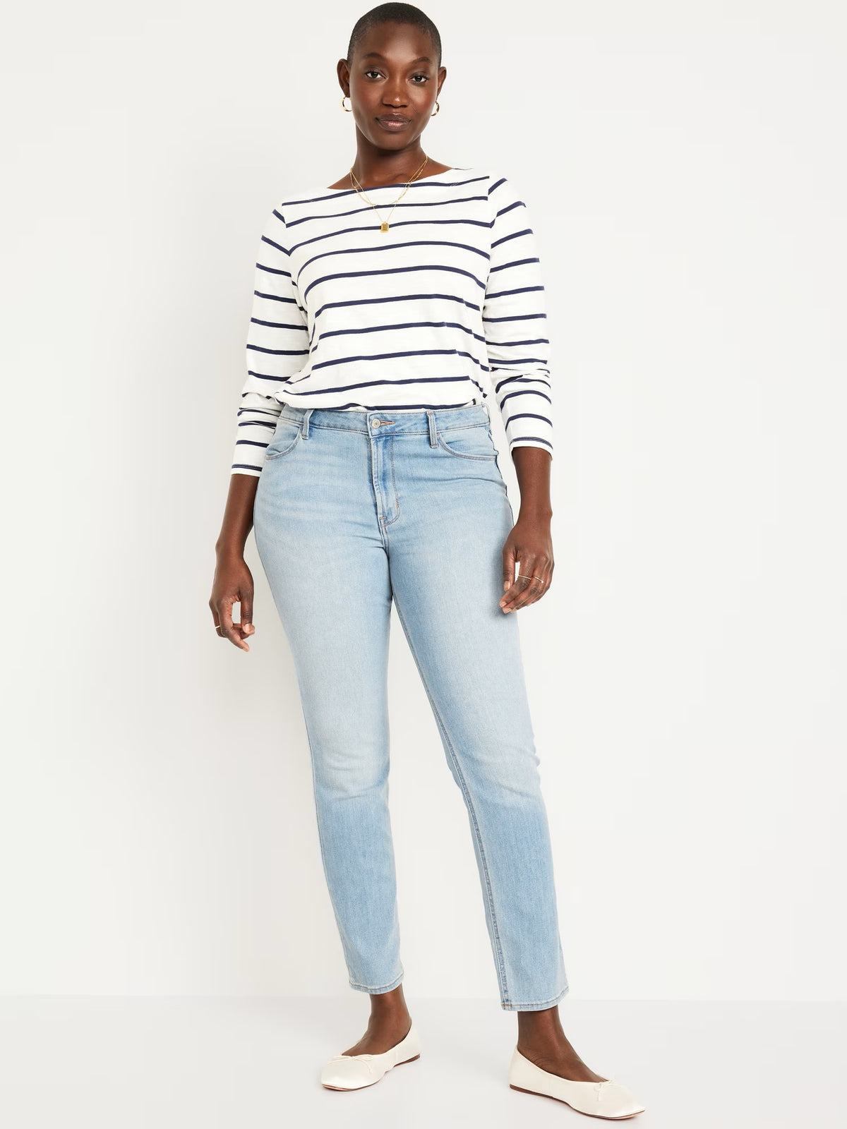 High-Waisted Wow Straight Jeans for Women