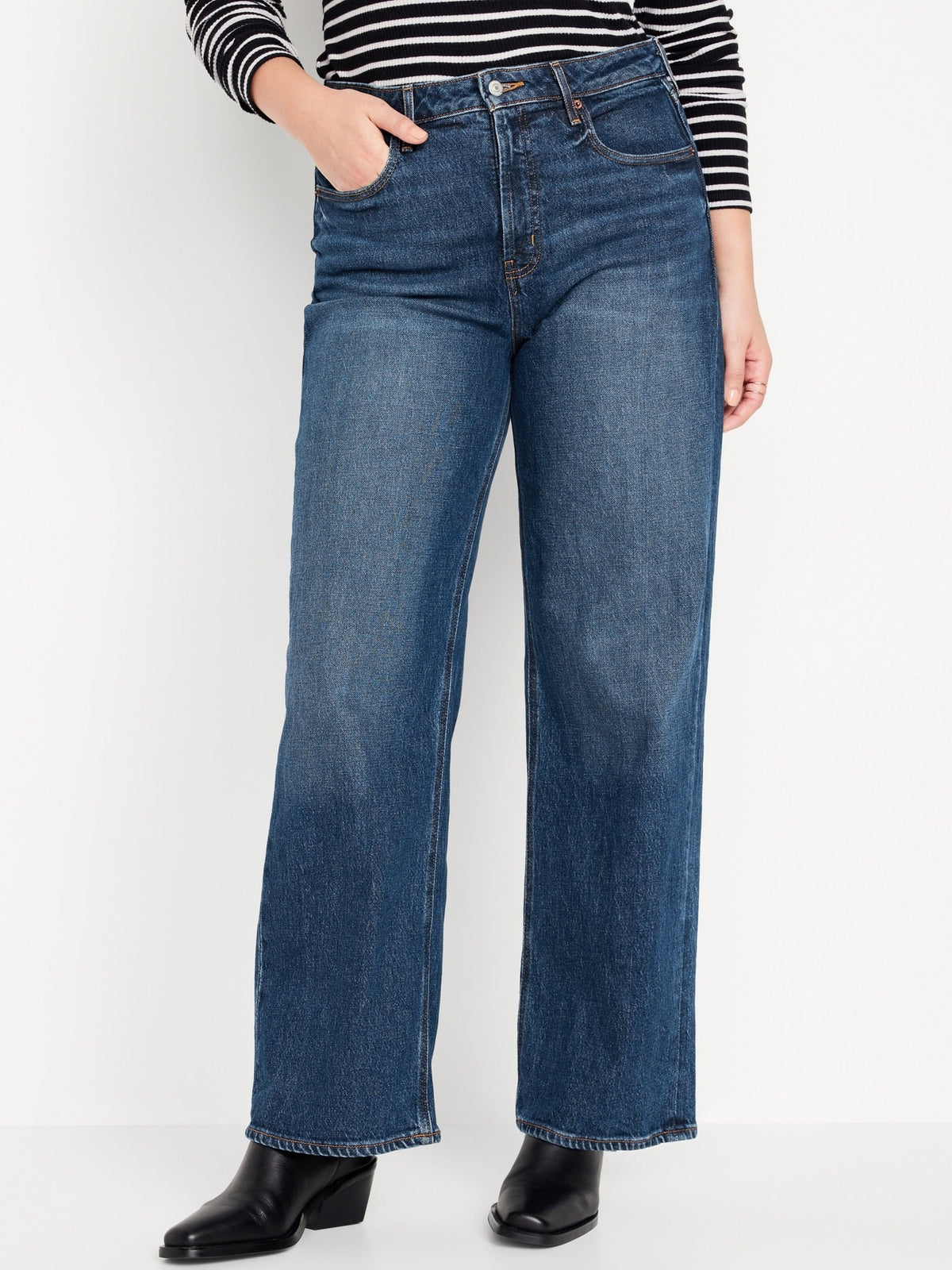 Extra High-Waisted Wide-Leg Jeans for Women