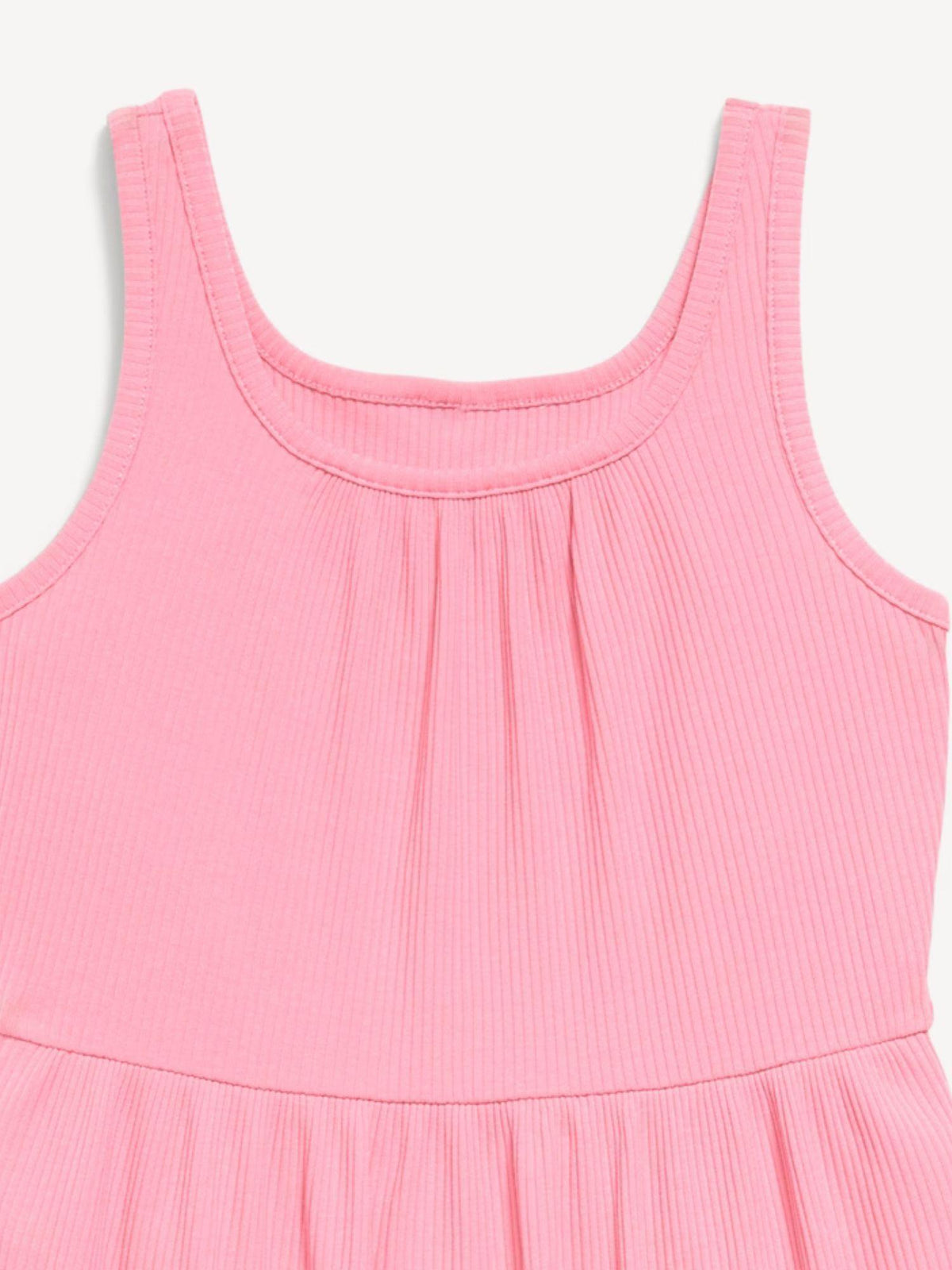 Sleeveless Ribbed Fit and Flare Dress for Girls