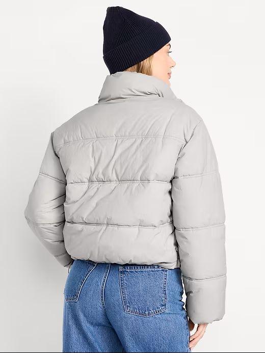 Water-Resistant Nylon Puffer Jacket