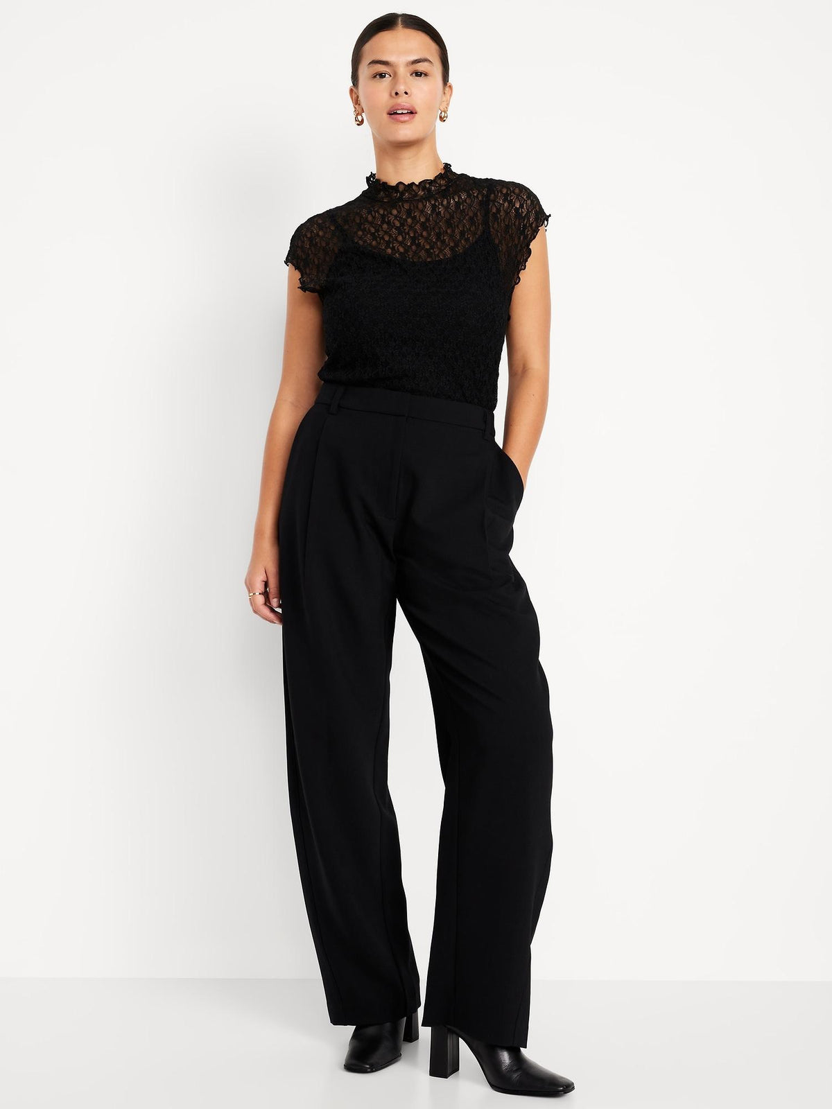 High-Waisted Taylor Barrel Ankle Pants
