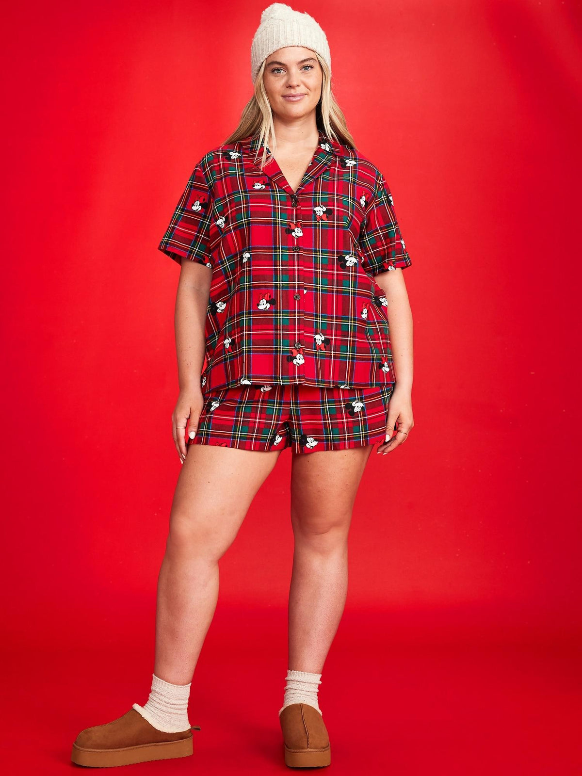 Old Navy x Disney Printed Flannel Pajama Short Set for Women