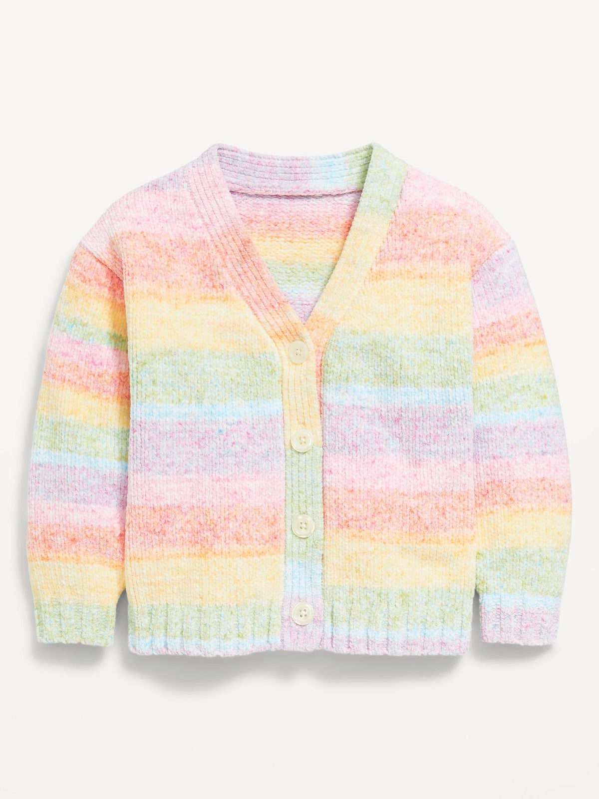 Textured Ombré Cardigan Sweater for Toddler Girls