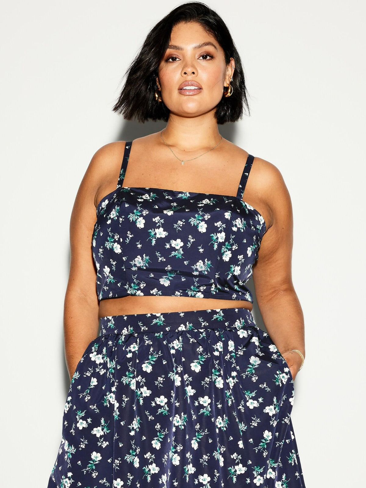 The Occasion by Old Navy Taffeta Cropped Tank Top