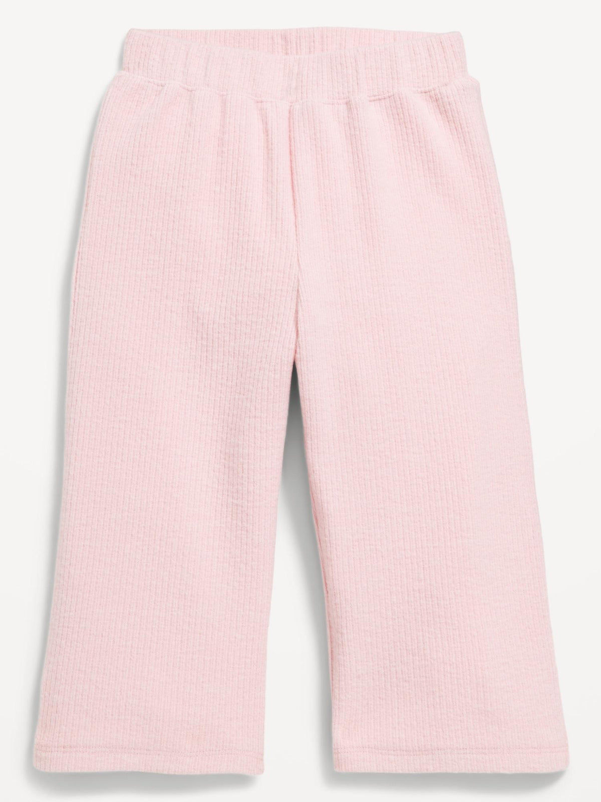 Ribbed Wide-Leg Cropped Pants for Toddler Girls