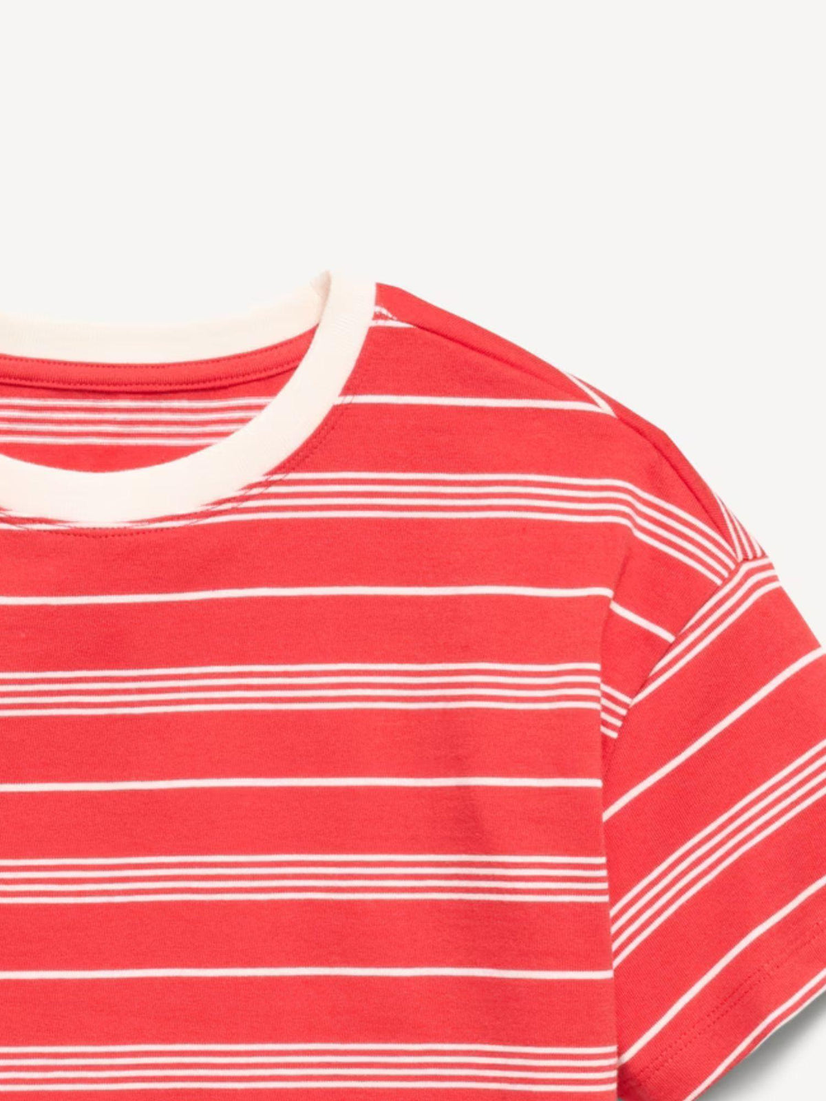 Oversized Short-Sleeve Cropped T-Shirt for Girls