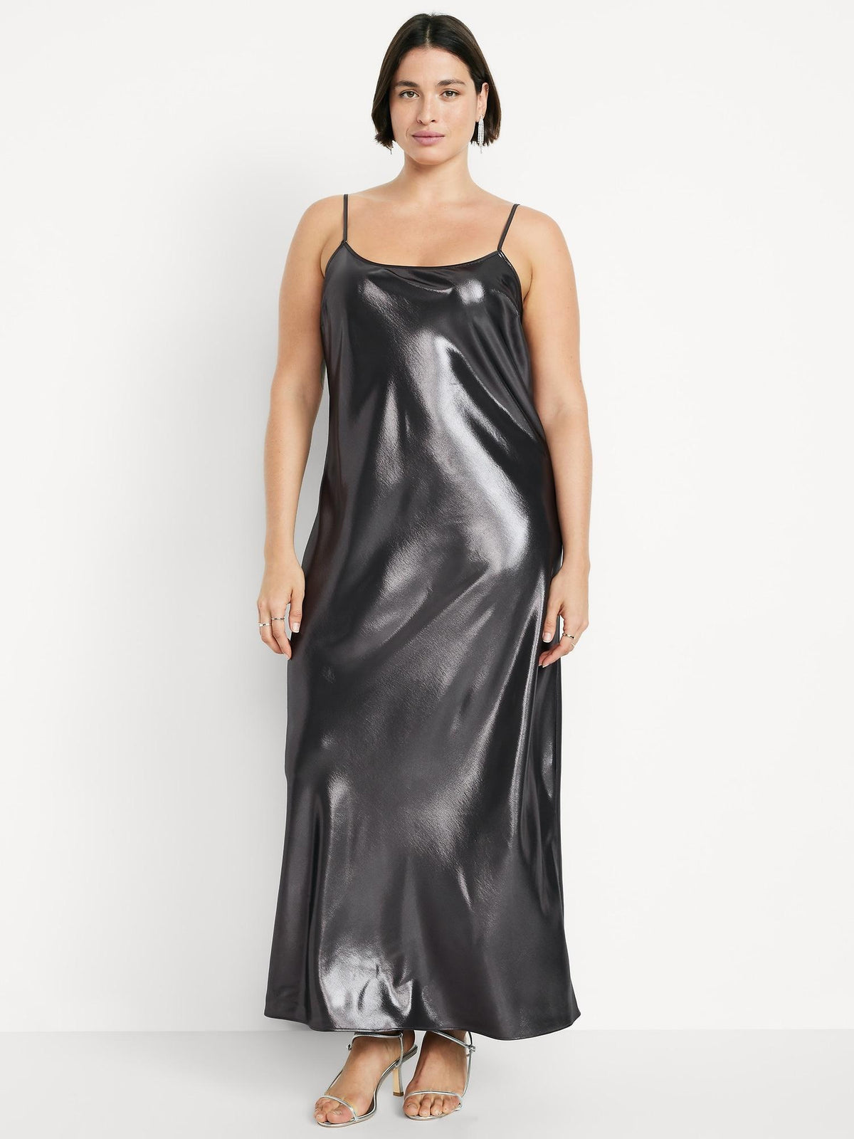 Shine Satin Maxi Dress