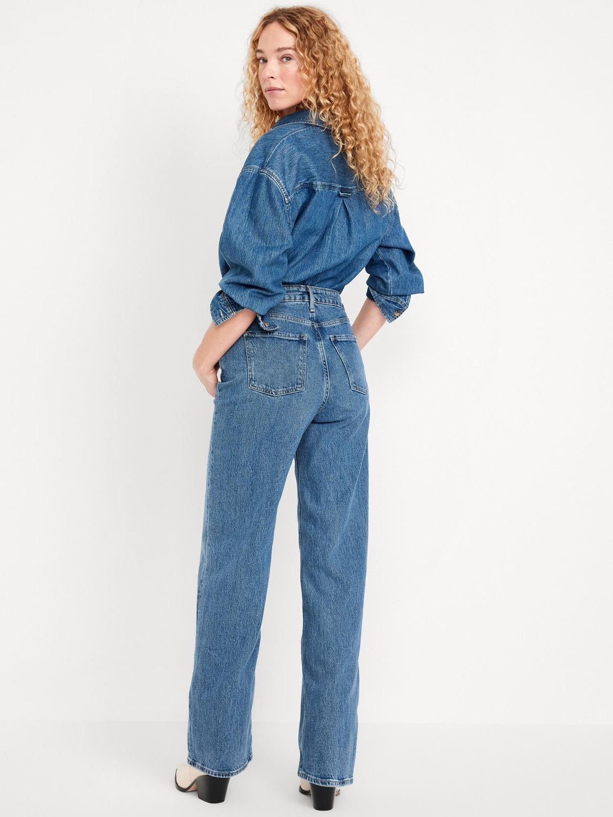Extra High-Waisted Sky-Hi Wide-Leg Jeans