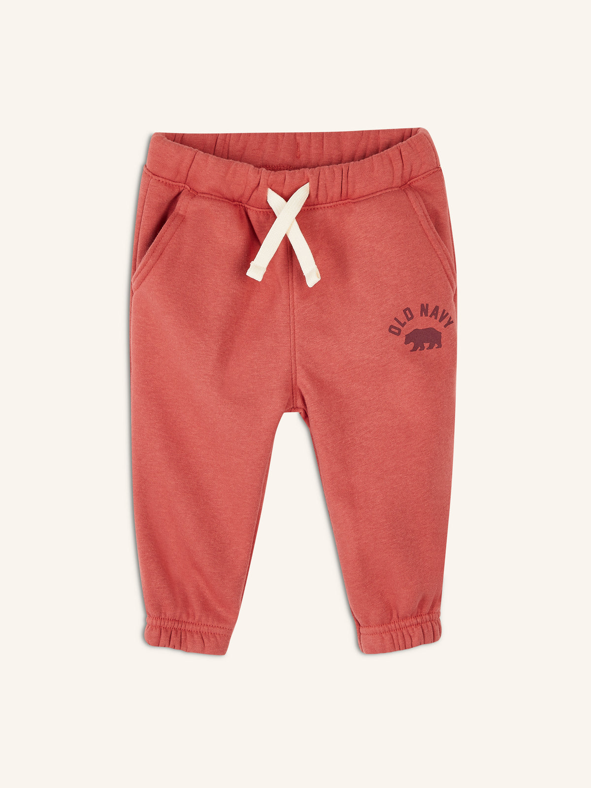 Unisex Functional-Drawstring Logo Sweatpants for Toddler