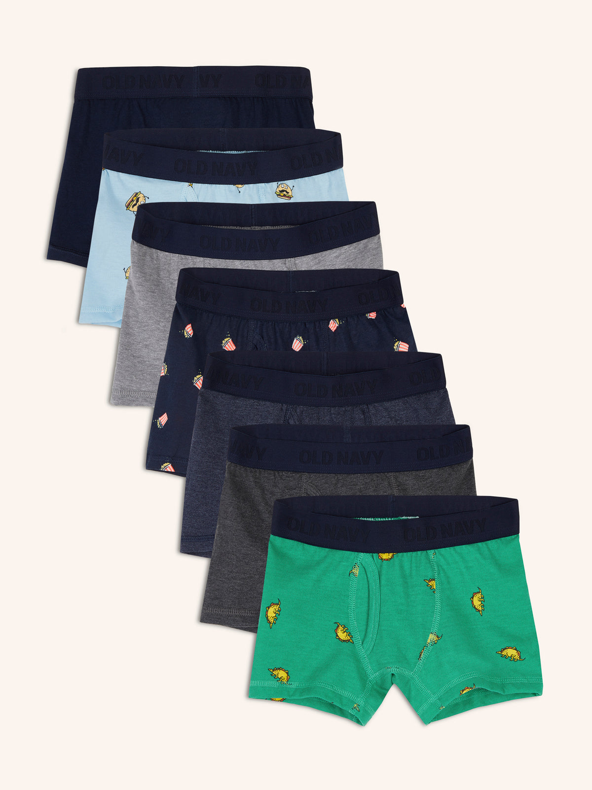 Old Navy - Printed Boxer-Briefs Underwear 7-Pack for Boys multi